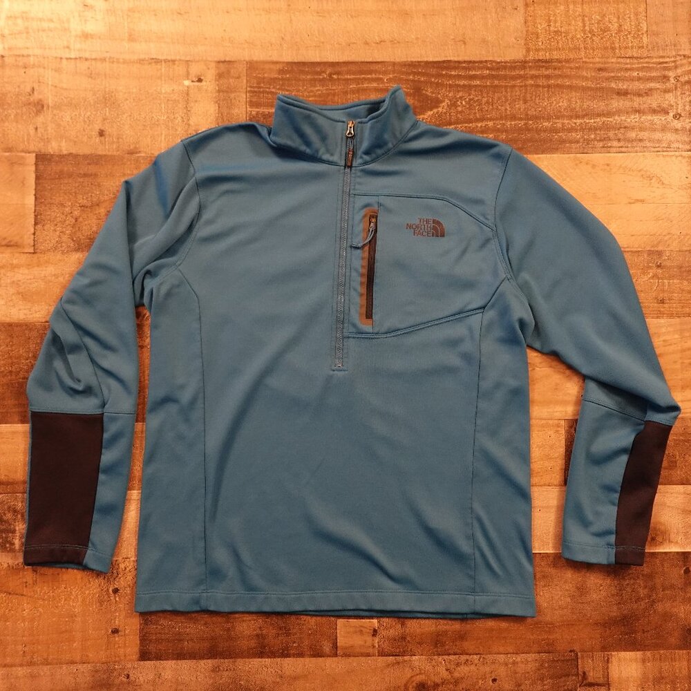The North Face Canyonlands ½ Zip Fleece Pullover Men’s Large Blue Outdoor